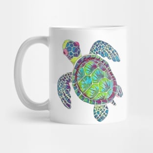 Colorful watercolor turtle design Mug